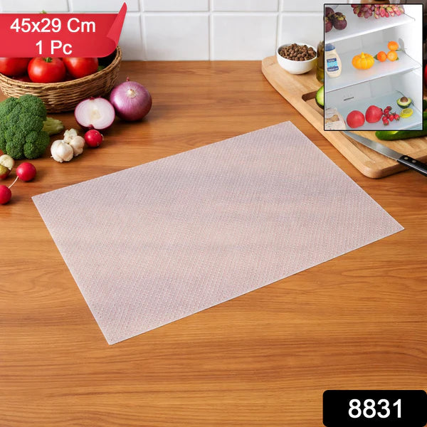 Happyclick Refrigerator Mat – Transparent Plastic Shelf Liner 45x29 cm