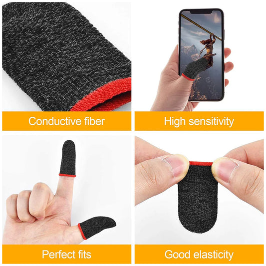 Happyclick Thumb & Finger Sleeve for Mobile Game, Pubg,Cod,Freefire (1Pair only) - HappyClick