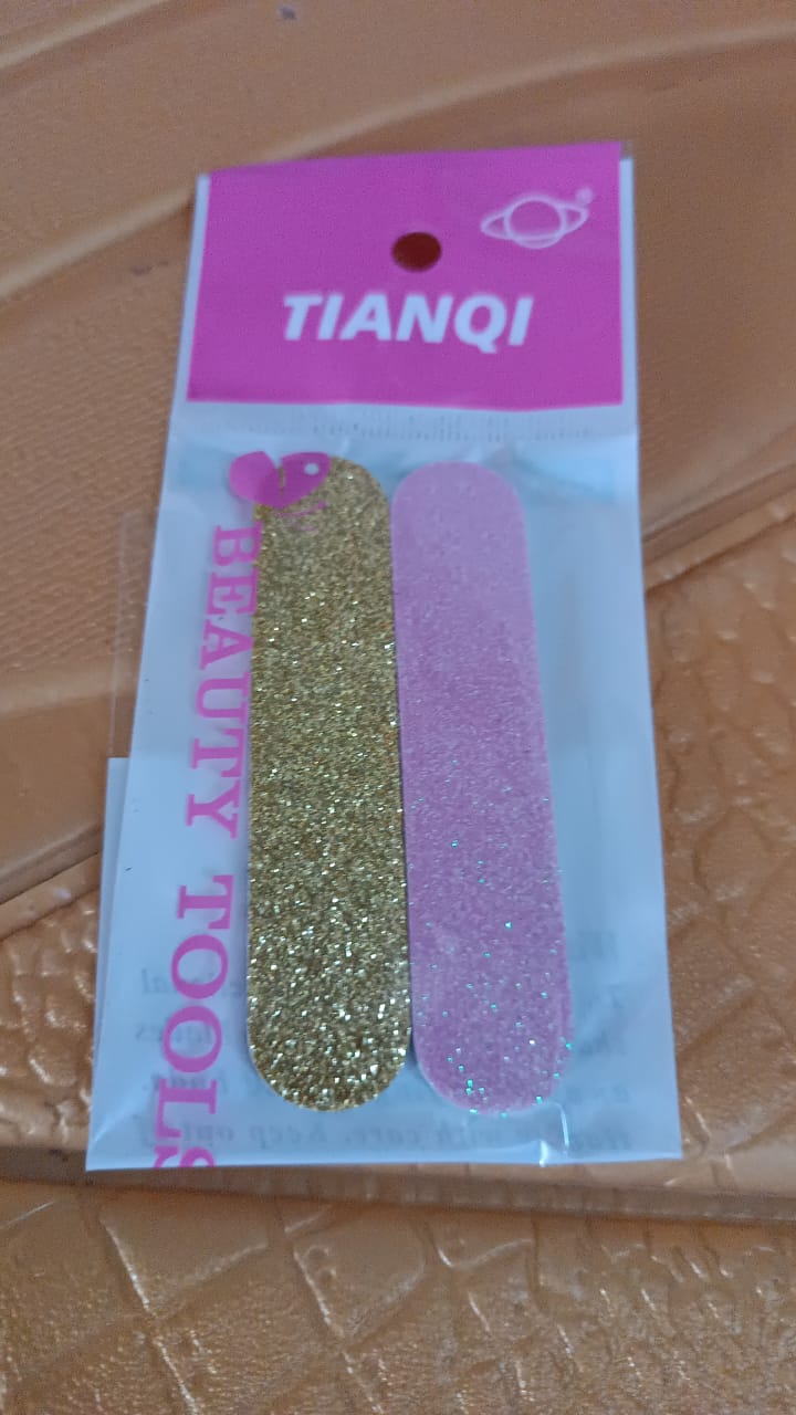 Overview of professional double-sided nail file 2-piece set by AuriGlam