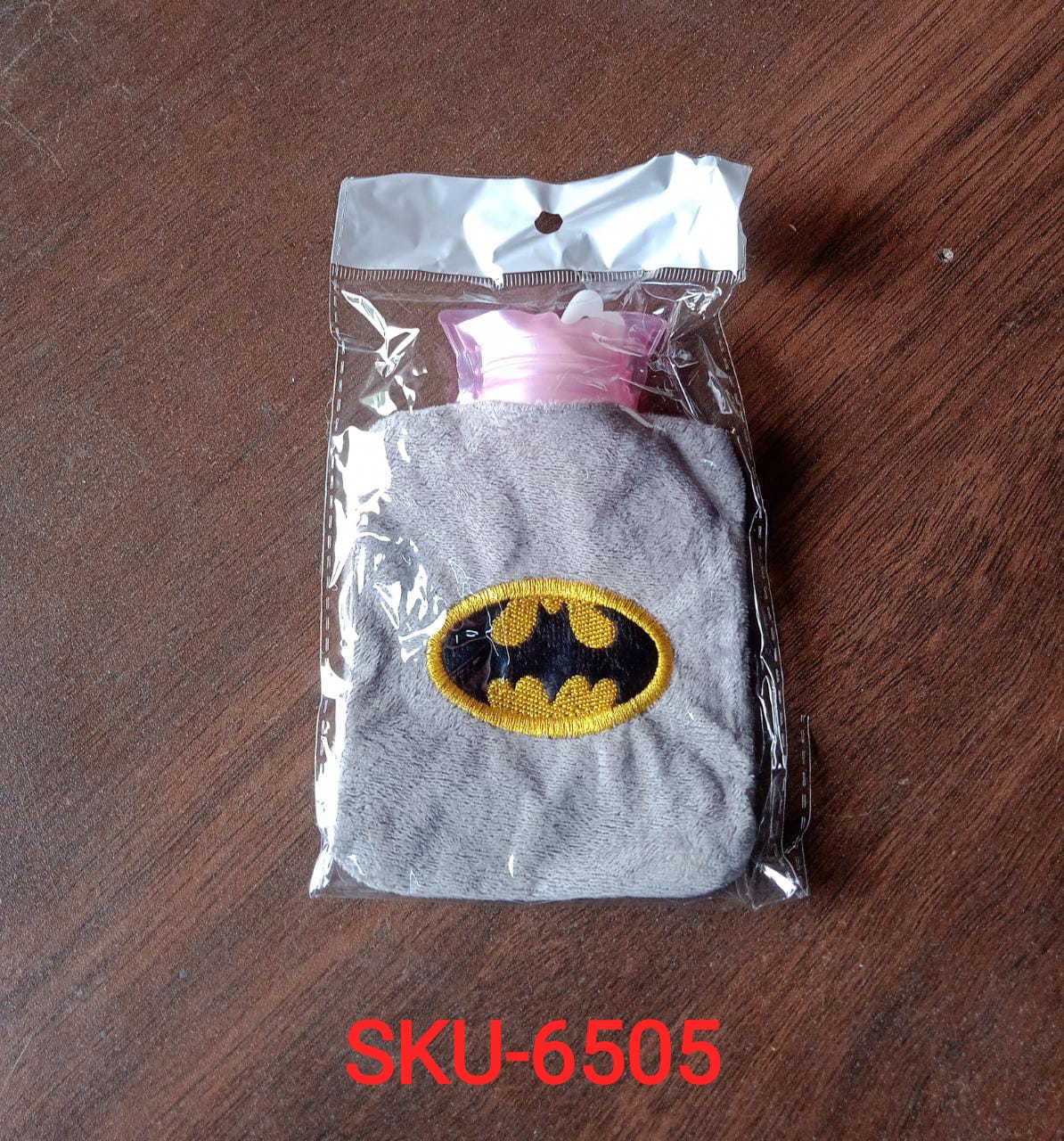 Batman Hot Water Bag for warming hands and feet, with soft cover.