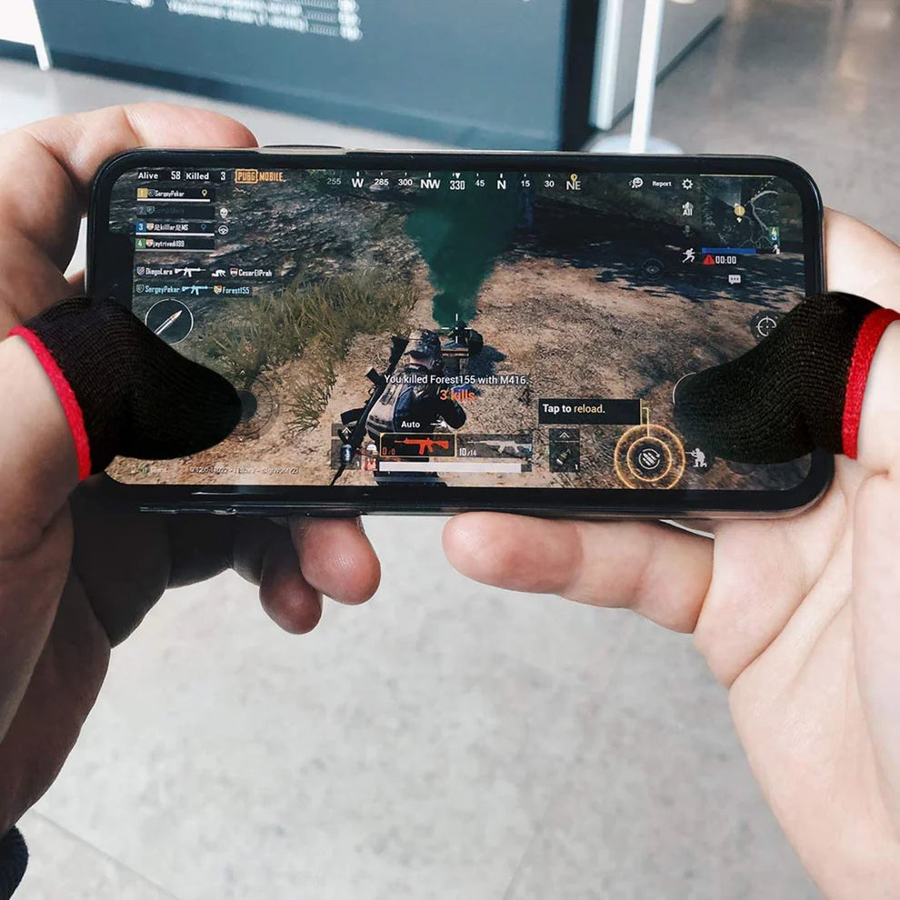 Happyclick Thumb & Finger Sleeve for Mobile Game, Pubg,Cod,Freefire (1Pair only) - HappyClick
