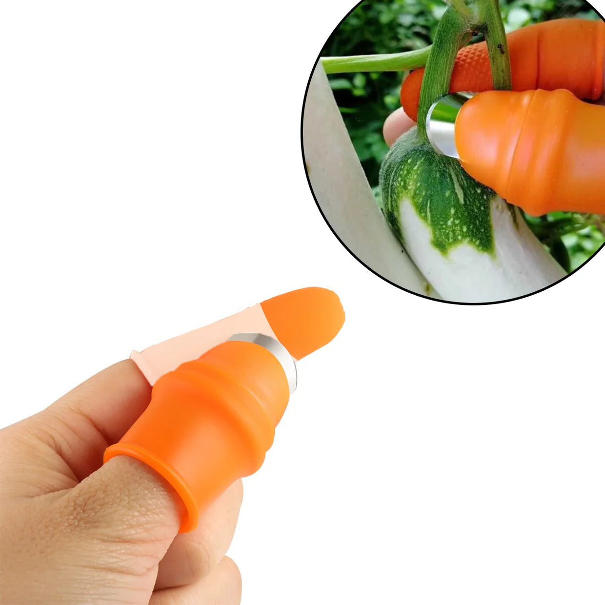 happyclick Vegetable Thumb Cutter and tool with effective sharp cutting blade system