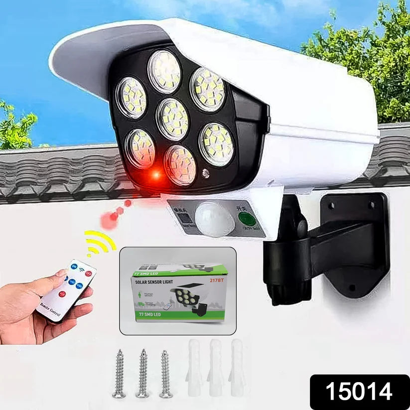 Happyclick Solar Light Outdoor Motion Sensor Security Camera Shaped Dummy Wall Lamp (1 Pc) - HappyClick