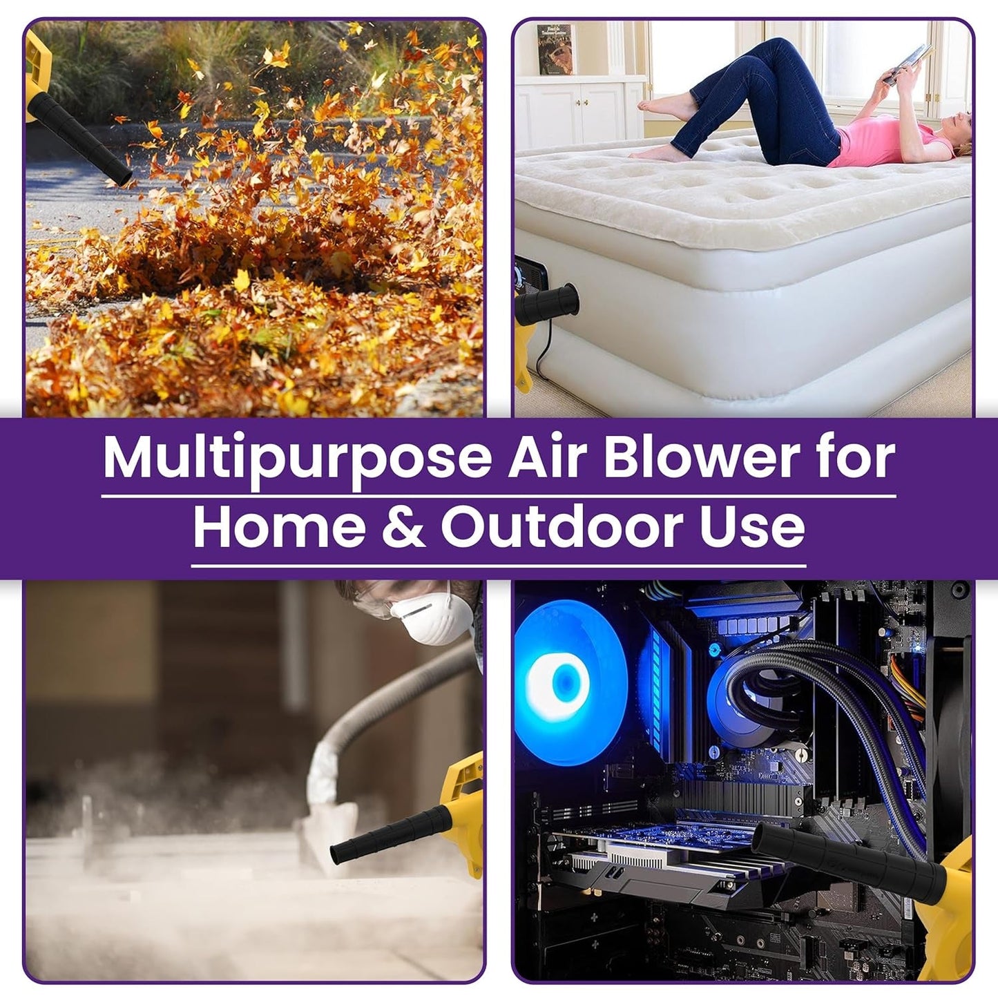 Effective dust blower for electronics, furniture, and outdoor cleaning
