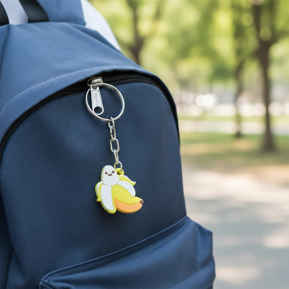 Happyclick Cute Banana Shape Cartoon Keychain (1 Pc) - HappyClick