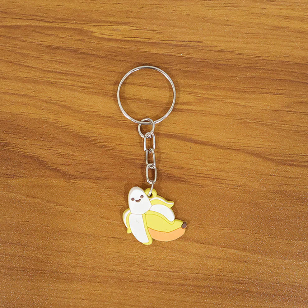 Happyclick Cute Banana Shape Cartoon Keychain (1 Pc) - HappyClick