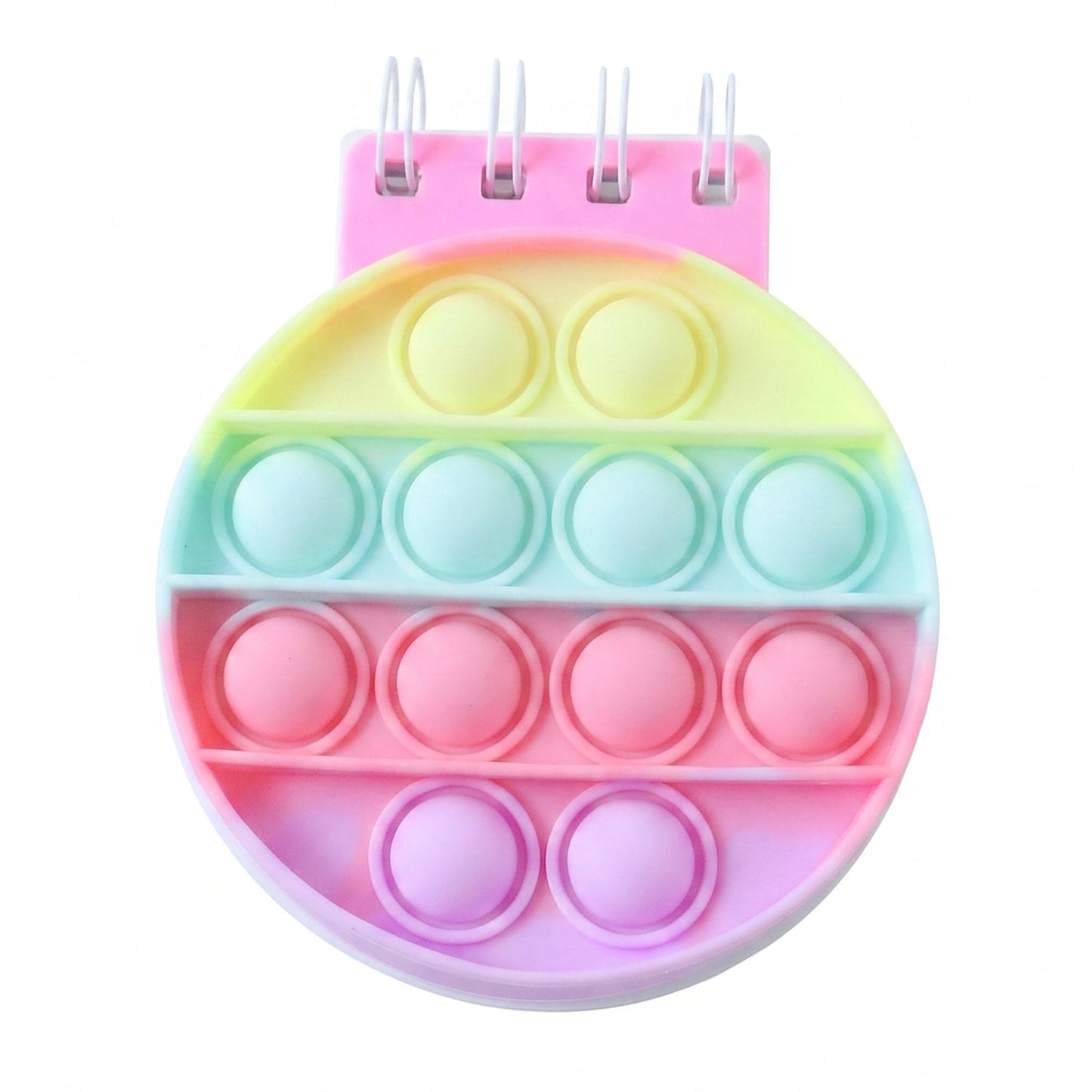 Colourful fidget diary with pop bubbles for children