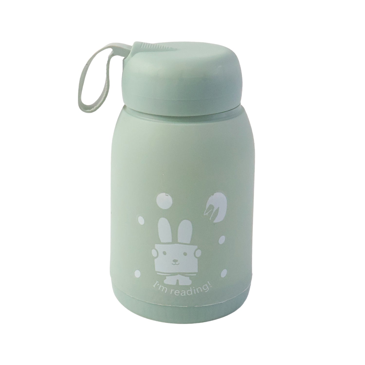 Glass water bottle white bg