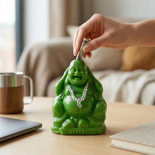 Happyclick Laughing Buddha Money Bank Coin Saving Box (1 Pc)