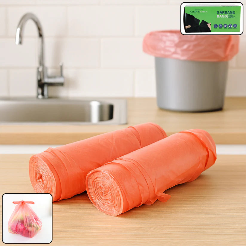 Happyclick Clean & Garbage Bags - (Pack of 2 Rolls / 45×40 cm ) - HappyClick