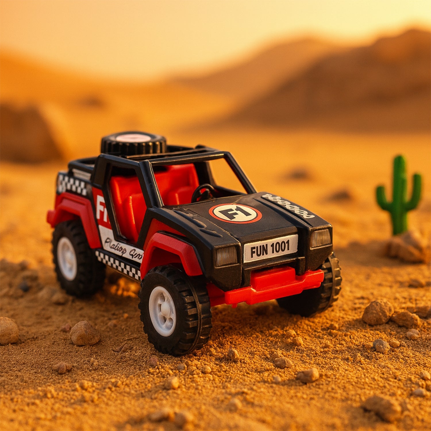Funwoods Free-Wheel Racing Jeep Toy Car promoting active play for kids