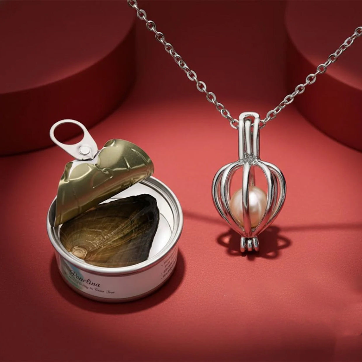 Happyclick Wish Pearl Necklace Gift Set – Elegant Pearl Pendant Necklace (1 Set, Mix Design) - HappyClick