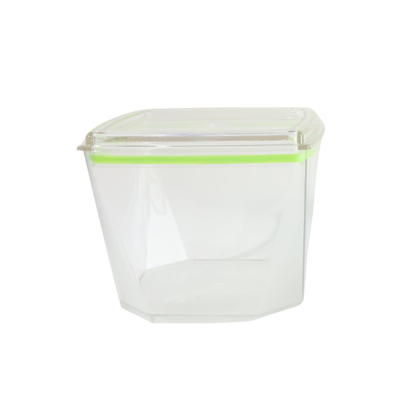 Organized kitchen shelves with stackable leak-proof food containers food storage container