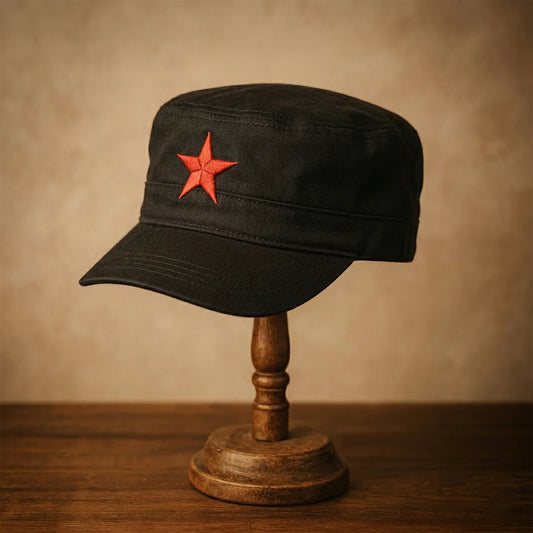 Happyclick Classic Military Style Red Star Cap (1 Pc)