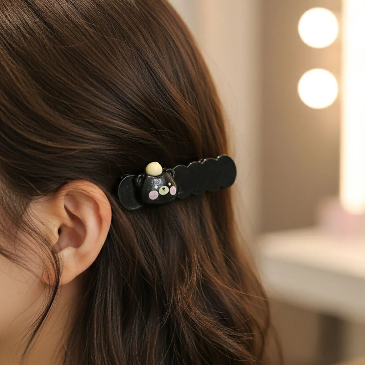 Happyclick Cute Teddy Hair Clips Set (2 Pc) - HappyClick