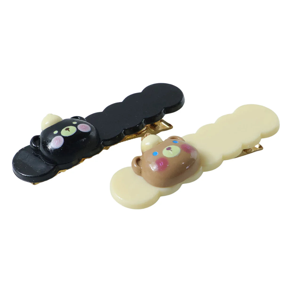 Happyclick Cute Teddy Hair Clips Set (2 Pc) - HappyClick