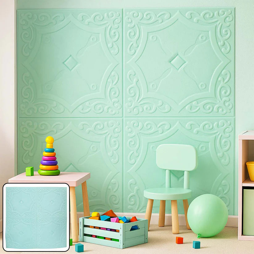 Happyclick Wallpaper 3D Foam Wallpaper Sticker Panels (70 x 70 Cm / 1 Pc) - HappyClick