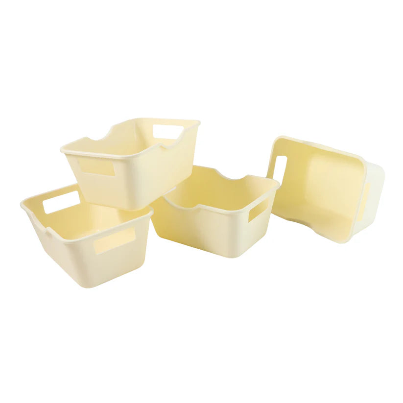 Happyclick Multi-Purpose Storage Basket Organizer (15 x 10.5 cm, 4 Pc) by DeoDap - HappyClick