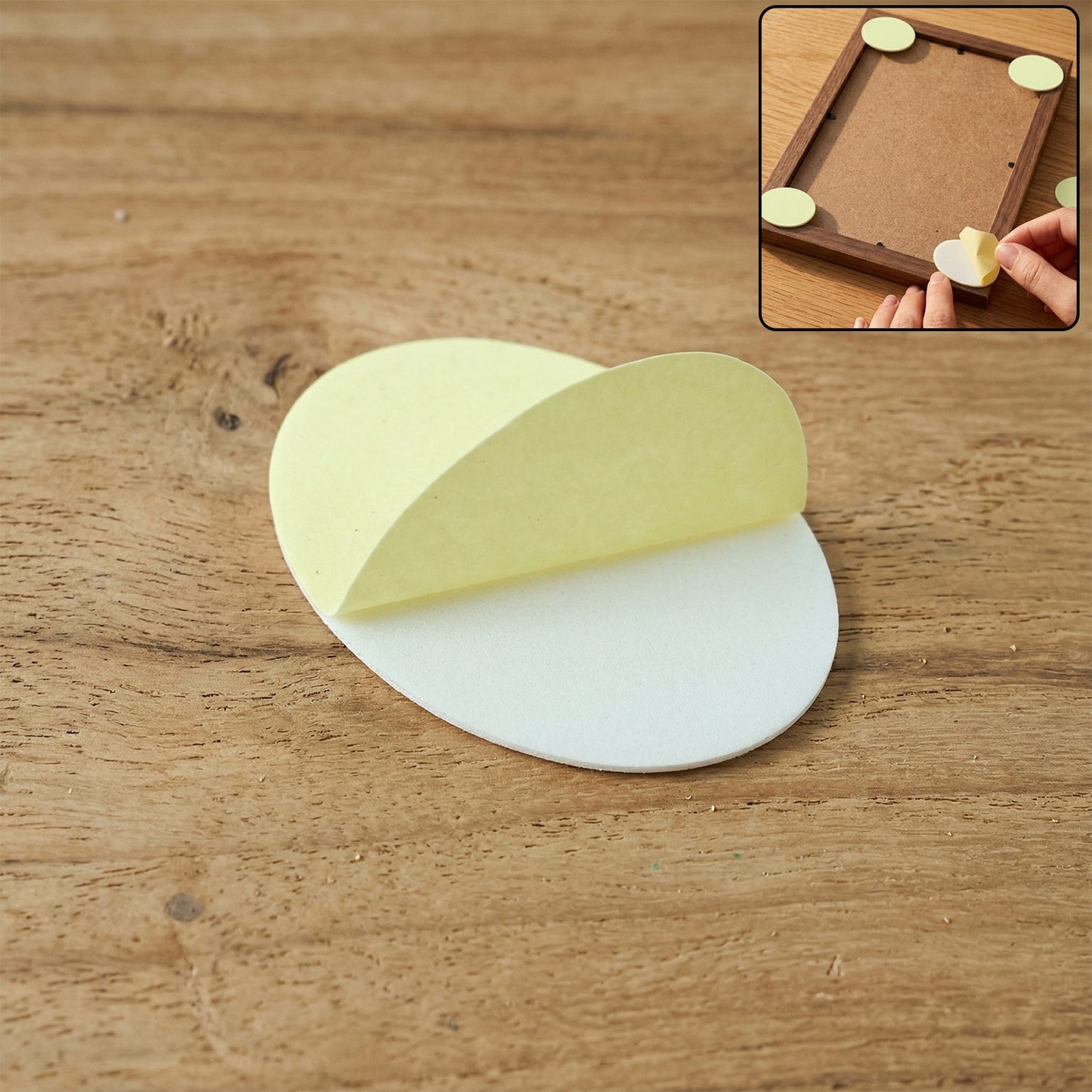 Double-sided foam furniture pad under furniture leg for stability furniture accessories