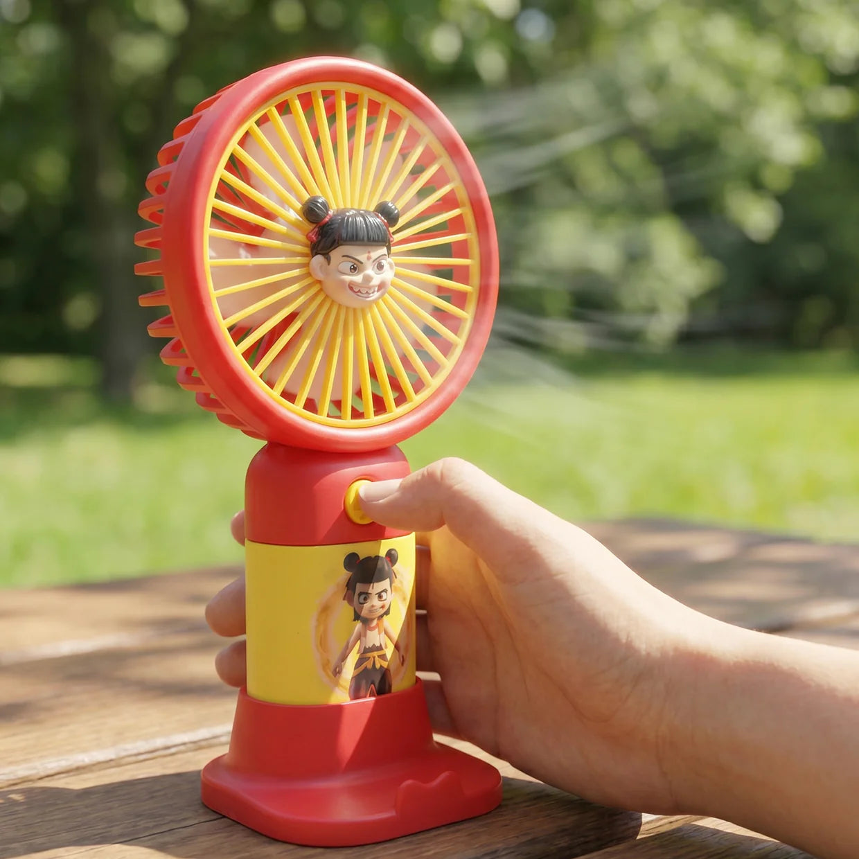 Happyclick Cute Cartoon Character Portable Mini Fan (1 Pc)