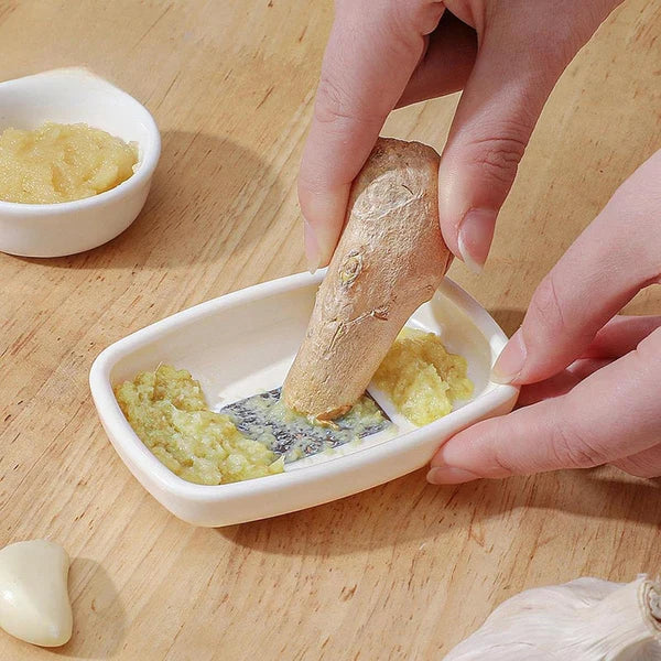 HappyClick Garlic Ginger Grater Plate – Quick, mess-free food prep tool