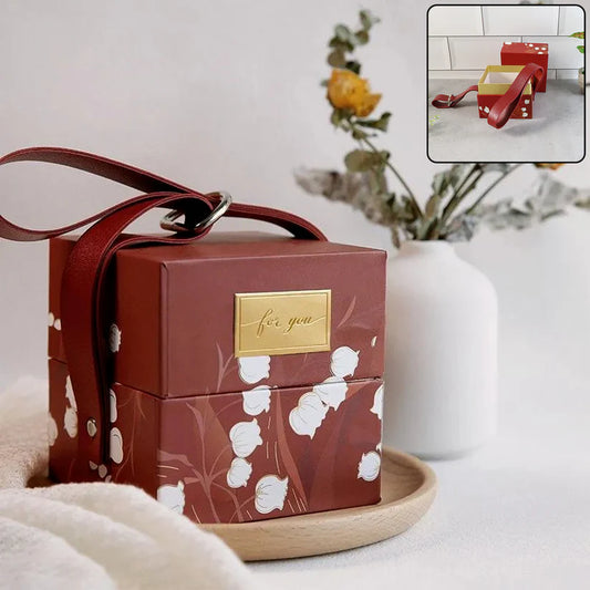 Happyclick Luxury Gift Packaging Box with Leather Strap - HappyClick