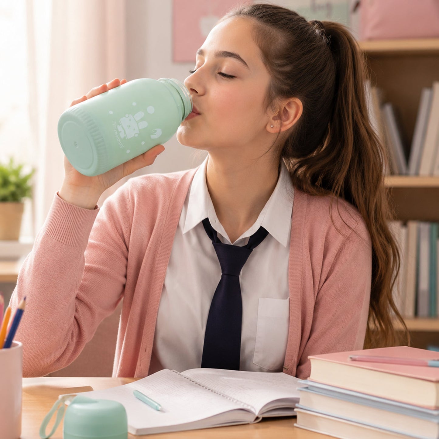 Glass water bottle 380ml 1 pc