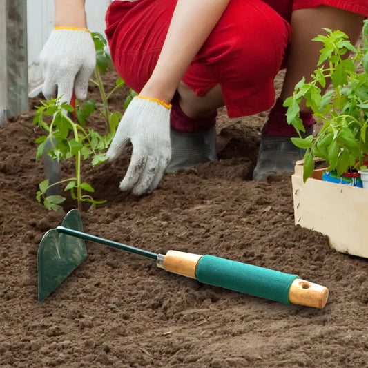 Gardening hoe tool

Hoe with handle

Garden hand hoe

Weeding and digging tool

Soil cultivation hoe

Handheld gardening tool

Metal blade garden hoe

Manual hoe for gardening

Landscaping hoe tool

Garden cultivation tool