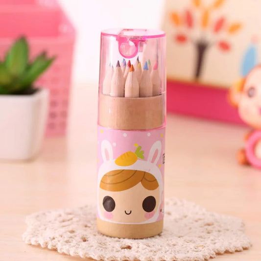 Mini colouring pencils

Kids drawing pencil set

Sketching pencils for kids

Colour pencils with sharpener

Small pencil set for school

Art supplies for children

Return gift colouring set

Travel-friendly pencil set

School stationery for kids

Kids sketching set


