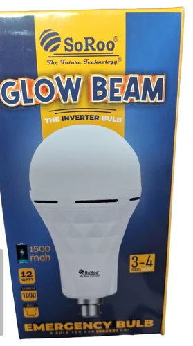 15W inverter bulb
Soroo Glow Beam bulb
Rechargeable LED bulb
Emergency backup light bulb
Energy-efficient inverter bulb
Power outage lighting solution
Long-lasting inverter LED bulb
Bright LED glow bulb
15W rechargeable light
Home emergency lighting