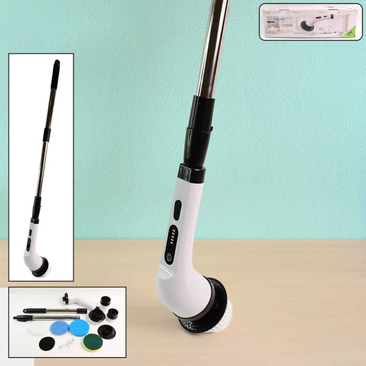 7-in-1 electric spin scrubber

Electric cleaning brush

Cordless bathroom scrubber

Spin scrubber with extension handle

Floor and tile cleaning brush

Rechargeable cleaning tool

Bathroom power scrubber

Electric scrubber for kitchen

Multipurpose spin brush

Waterproof electric cleaning brush