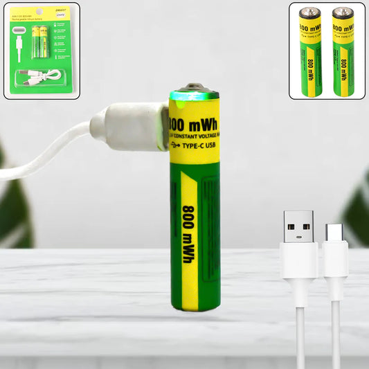 High-capacity 800mWh lithium AAA batteries

✅ Includes USB multi-port recharging cable

✅ Rechargeable up to 1000 cycles

✅ Fast charging and energy-efficient

✅ Compatible with most AAA-powered devices

✅ Eco-friendly and cost-saving

✅ Stable voltage for consistent performance

