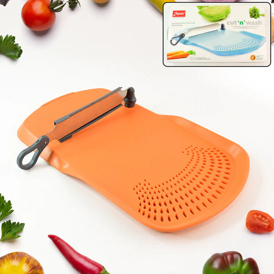 Apex Cut ‘n’ Wash cutting board

Multipurpose chopping board

Foldable cutting board with drainer

Collapsible wash and chop tray

Kitchen cutting board with strainer

2-in-1 wash and cut board

Cutting board for vegetables

Portable kitchen cutting tray

Camping chopping board

Space-saving kitchen tools

