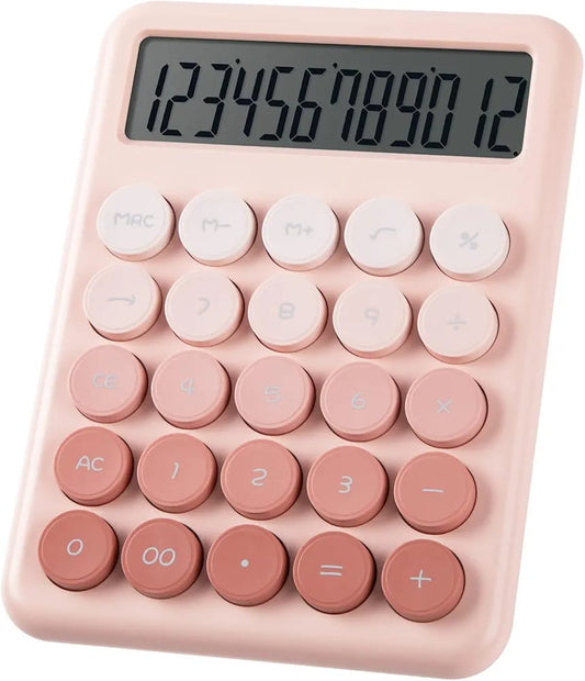 Cute pink calculator for kids

Pink calculator with big buttons

Large button calculator

Cute desk calculator

Oversized button calculator

Pink office calculator

Pink calculator for school

Large display calculator

Pink calculator for desk

Cute calculator for work

