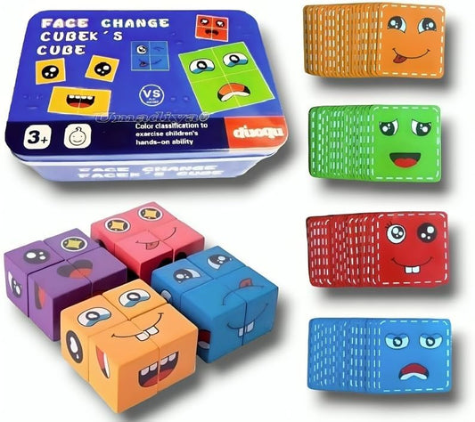 Face changing cube puzzle
Building blocks face puzzle
Face changing block puzzle
Cube building puzzle for kids
Twist and turn face puzzle
Face-changing toy for kids
Puzzle cube with facial expressions
Interactive face changing cube
Brain teaser building blocks
Colorful face changing cube puzzle
