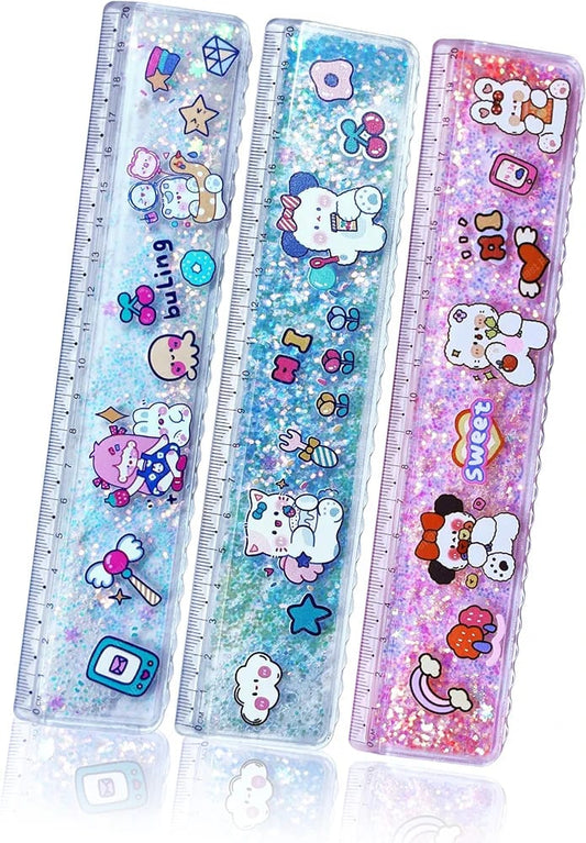 Glitter Scale, Glitter Stationery, Glitter Measuring Scale, Stylish Scale, Precision Scale, Office Supplies, School Supplies, Fun Scale, Glitter Desk Accessory, Measuring Tools