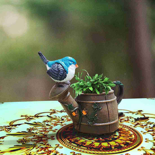 Watering Can Planter with Bird
Cute Bird and Watering Can Flower Pot
Handcrafted Resin Decorative Planter
Tabletop Planter for Succulents
Decorative Gardening Pot for Living Room
Unique Watering Can Shaped Flower Pot
Resin Flower Pot with Bird Design
Home and Office Decorative Planters
