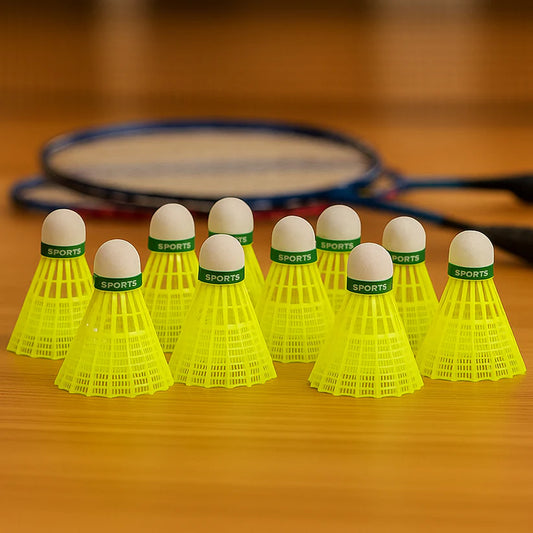 Knx badminton shuttlecock

Plastic shuttlecock set

Badminton shuttles 10 pcs

Lightweight badminton shuttles

Durable plastic shuttlecock

Outdoor indoor badminton shuttle

High-speed shuttlecocks

Badminton accessories set

Training shuttlecock pack

Knx sports shuttlecock

