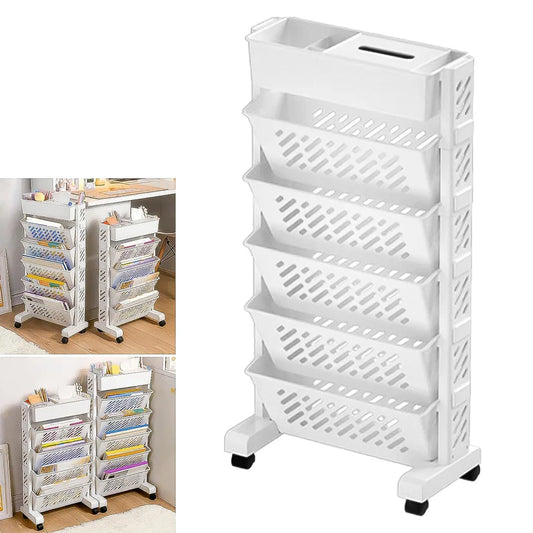 Rolling Storage Rack , Organizer Rack , Office File Rack , Study Table Side Rack , Home Storage Solution , Storage Cart with Wheels , Sliding Drawer Rack