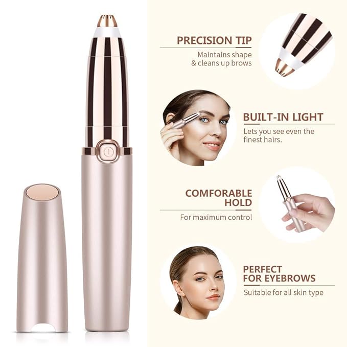 Painless eyebrow hair remover
Upper lip hair remover for women
Hair trimmer with LED light
Eyebrow and facial hair remover
Portable eyebrow shaper for women
Painless hair removal tool
LED precision trimmer for women
Hypoallergenic hair remover
Compact facial trimmer
Women’s painless grooming tool
