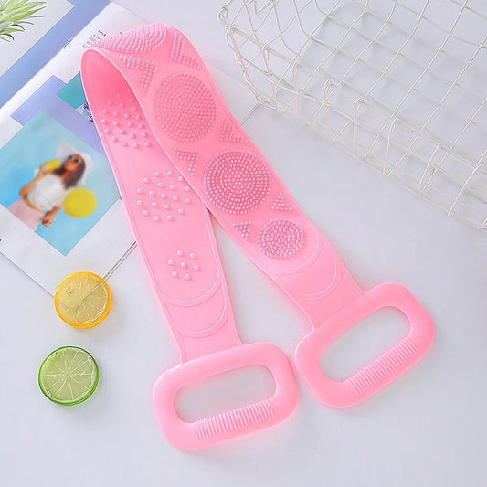 Silicone body back scrubber

Back scrubber for shower

Exfoliating bath belt

Double-sided silicone scrubber

Body brush for back cleaning

Silicone shower scrubber

Spa bath scrubber

Flexible body scrubber

Long handle body scrubber

Skin exfoliating belt