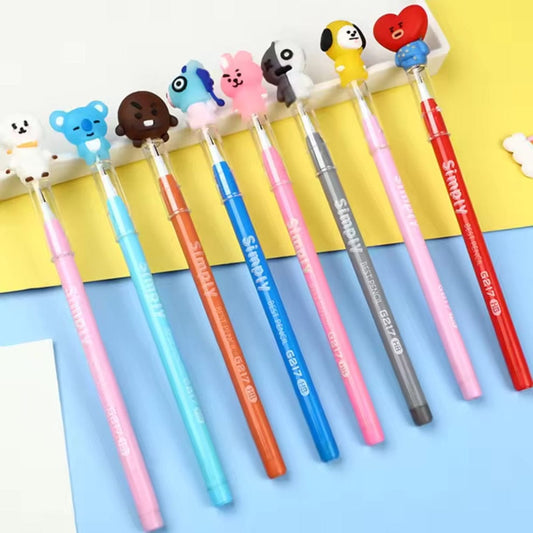 Simply G217 HB Pencil, Cute Cartoon Pencil, Cartoon Character Pencil, HB Writing Pencil, Fun Stationery, Cute Stationery, Creative Pencils, Cartoon Character Supplies, Student Supplies, Cute Office Pencils