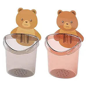 Wall-mounted toothbrush holder
Toothbrush holder with teddy design
Magic sticker bathroom accessory
Bathroom tumbler toothbrush holder
Cute teddy bear toothbrush organizer
Wall-mounted tumbler with adhesive
Toothbrush holder for kids' bathroom
Space-saving bathroom accessories
Waterproof toothbrush holder
Durable toothbrush and tumbler set