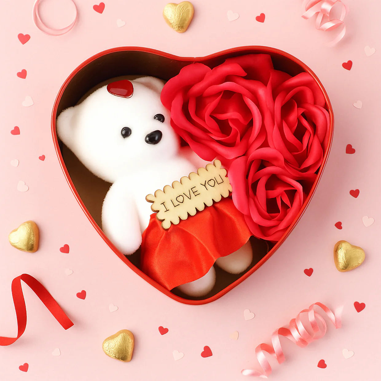 Happyclick Decorative Gift For Occasions Llike Valentine day (heart shape gift Box) - HappyClick