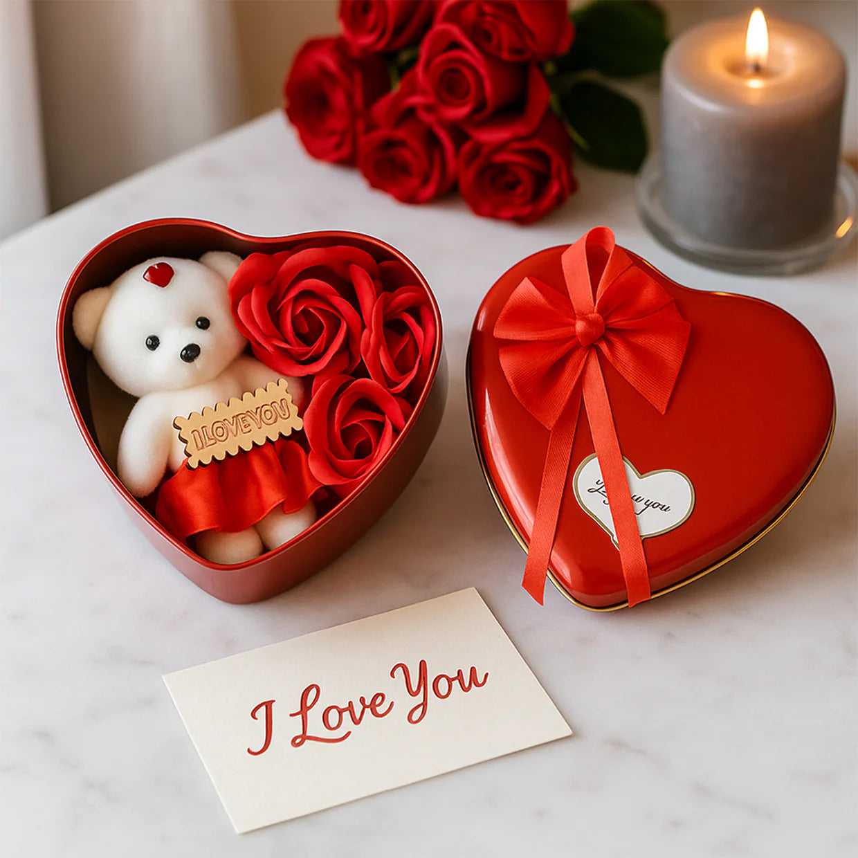 Happyclick Decorative Gift For Occasions Llike Valentine day (heart shape gift Box) - HappyClick