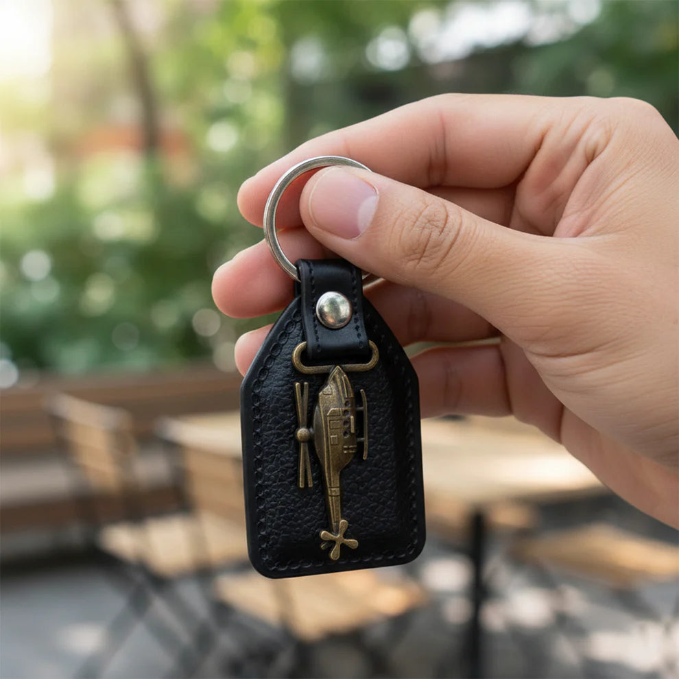 Happyclick Premium Leather Finish Metal Sword Emblem Keychain (1 Pc) - HappyClick
