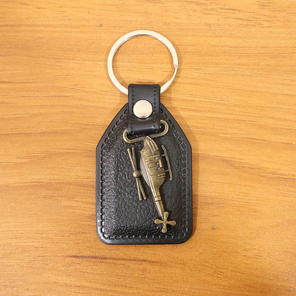 Happyclick Premium Leather Finish Metal Sword Emblem Keychain (1 Pc) - HappyClick