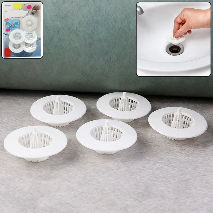 Happyclick 5 Pcs Multipurpose Sink Drain Hair Catcher & Strainer Filter (30~45 mm) - HappyClick