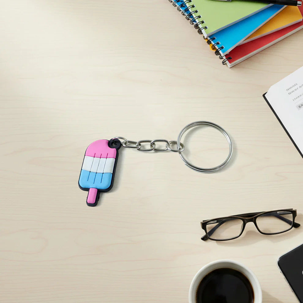 Happyclick Cute Ice Cream Popsicle Shape Cartoon Keychain (1 Pc) - HappyClick