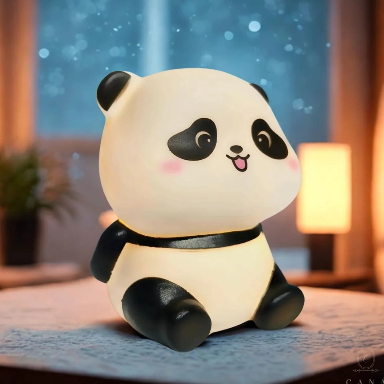 Happyclick Cute Mini Panda Night Light Lamp (1 Pc)